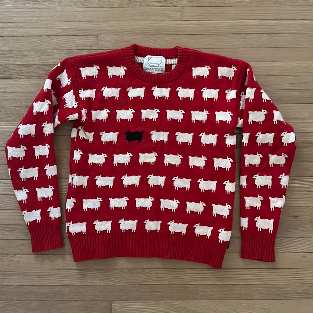 Rowing Blazers Fitted Diana Sheep Sweater S RARE WOOL EDITION